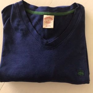 Brooks brothers long sleeve navy blue v-neck
